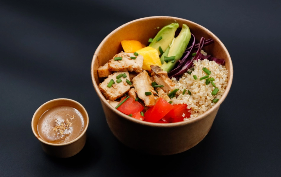 Poké Poulet Mariné  fait maison à Caen