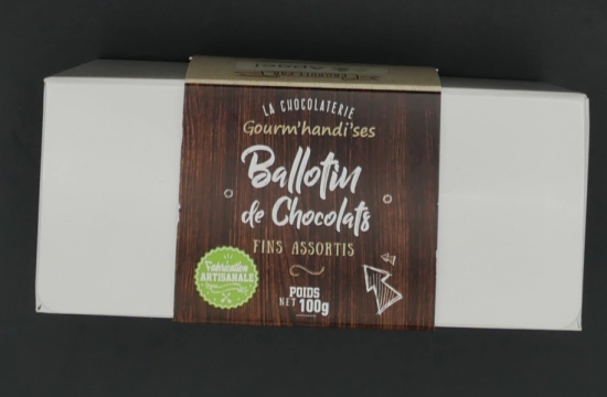 Ballotin De Chocolats Assortis 100 g fait main à Caen
