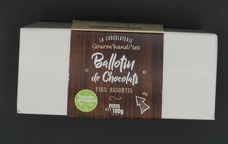 Ballotin De Chocolats Assortis 100 g fait maison à Caen