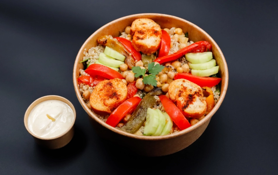 Salade Orientale Végan fait maison à Caen