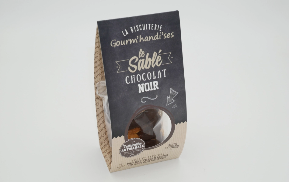 Sablé Enrobé Au Chocolat Noir fait maison à Caen