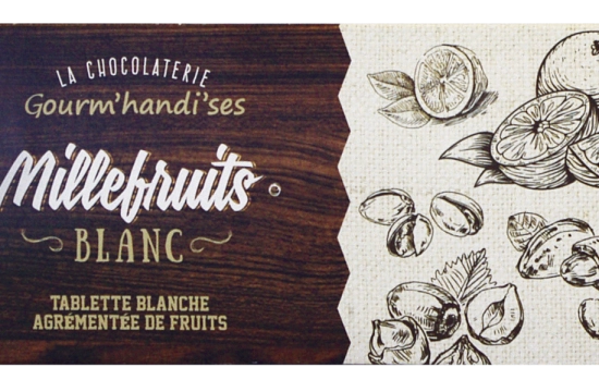 Tablettes Millefruits Blanc fait main à Caen