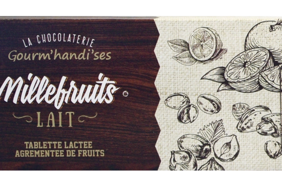 Tablette Millefruits Au Lait fait main à Caen