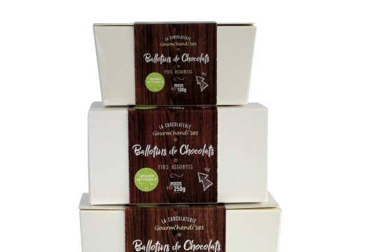 Ballotin De Chocolats Assortis 100 G fait main à Caen