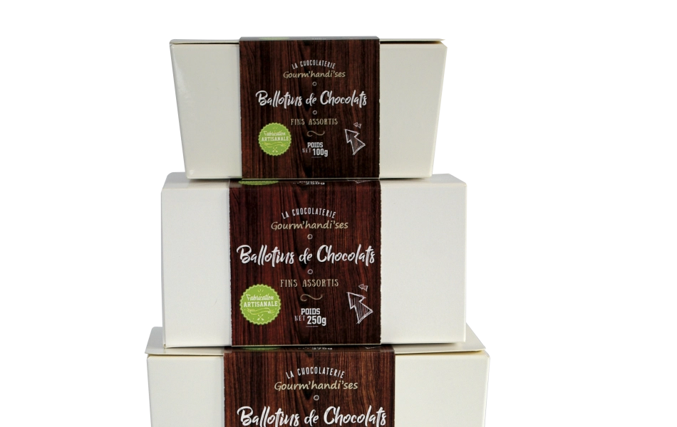 Ballotin De Chocolats Assortis 100 G fait maison à Caen