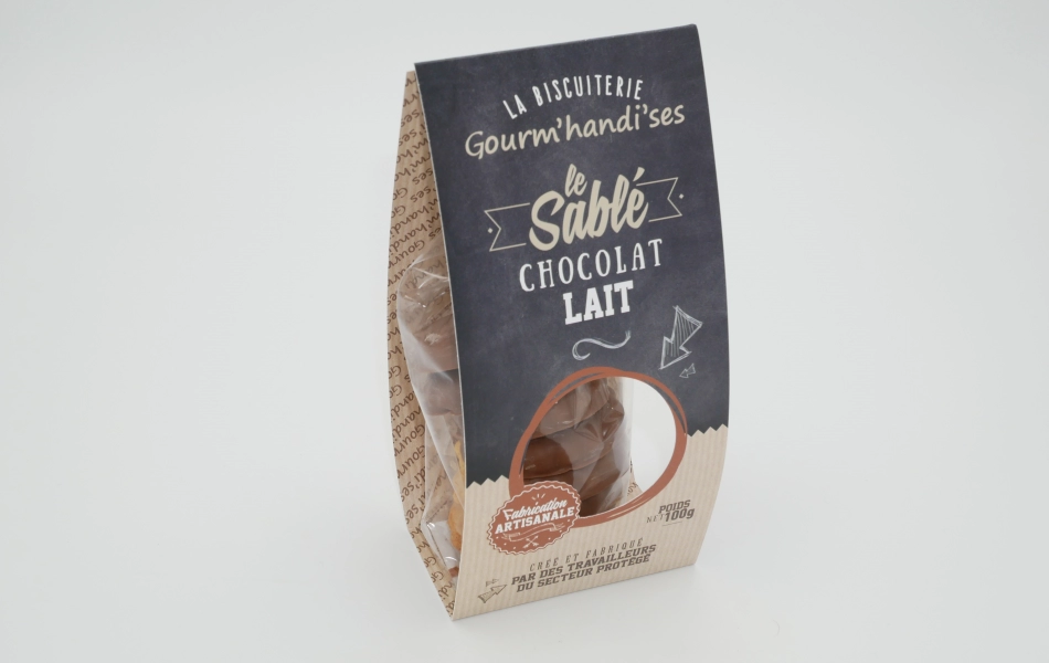 Sablé Enrobé Chocolat Au Lait fait maison à Caen