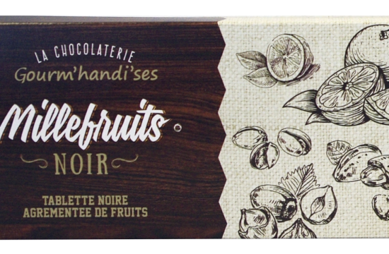 Tablette Millefruits Noir fait main à Caen