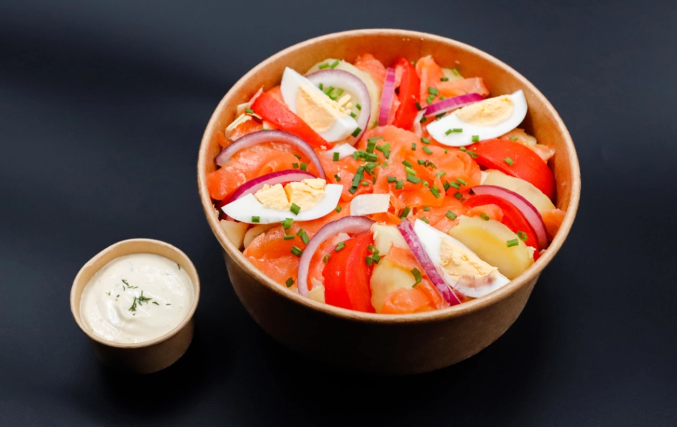 Salade Saumon Fumé fait maison à Caen