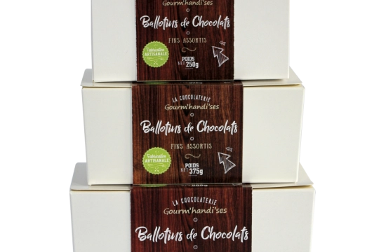 Ballotin De Chocolats Assortis 375 G fait main à Caen