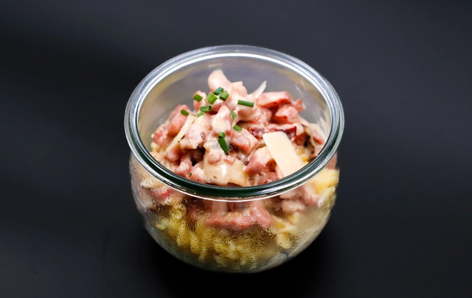 Pâtes Carbonara fait maison à Caen