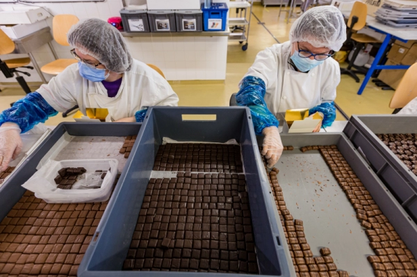 Confection de chocolats